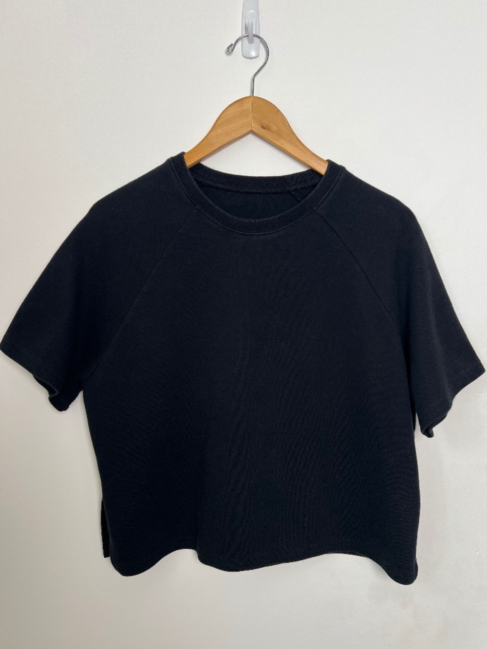 Oak and Fort Black Boxy T-Shirt